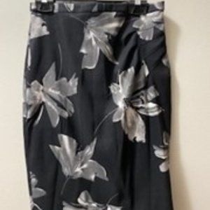 Floral pencil skirt (size 2)